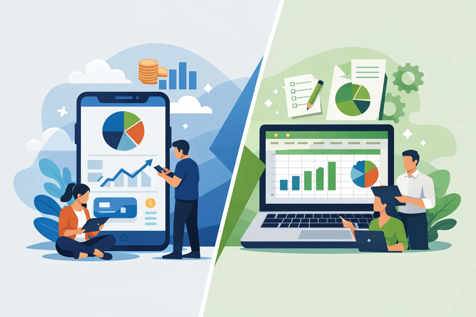 Aplicativo financeiro versus planilha Excel: automação, custos e segurança para o controle do seu dinheiro