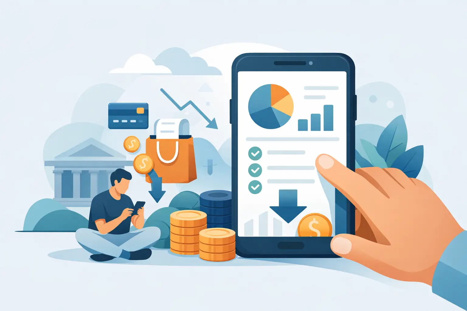 Como controlar gastos no celular: método prático para organizar cartão, orçamento e metas sem planilha