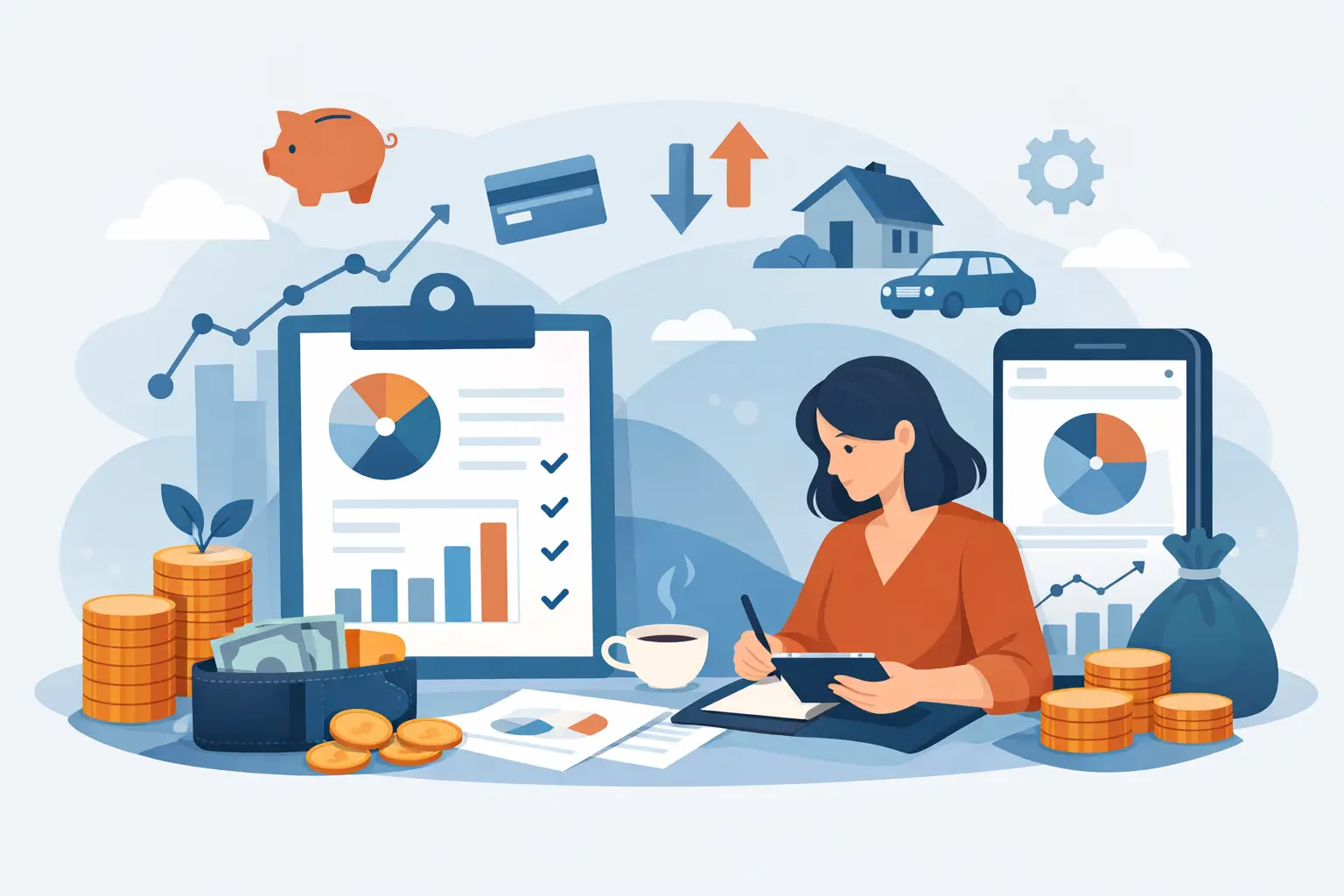 Como fazer controle financeiro pessoal com método simples e visão clara de gastos, metas e investimentos