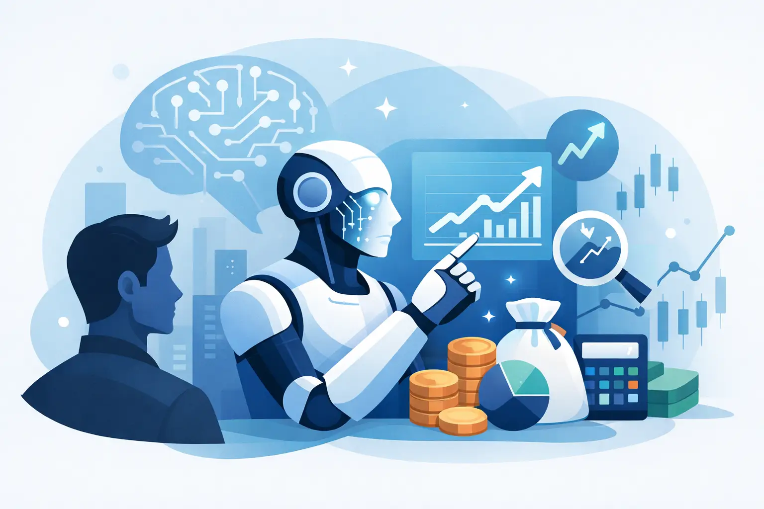 Inteligência artificial nas finanças: como reduz erros, economiza tempo e melhora decisões no orçamento e investimentos