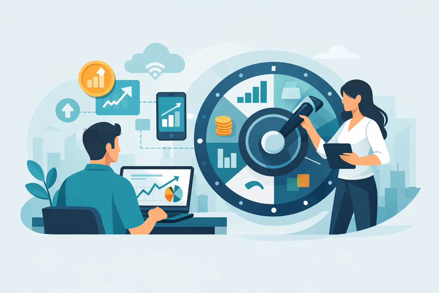 Investimento digital: centralize carteira, controle orçamento e tome decisões com clareza e disciplina diária
