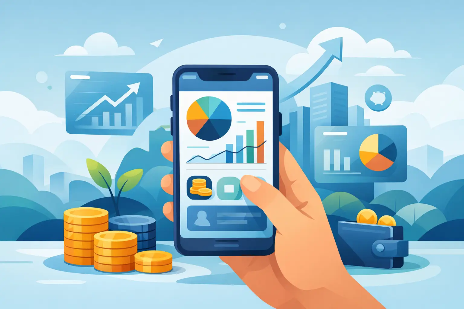 Melhor app de controle financeiro para gastos, cartão, metas, investimentos e imposto em 2026